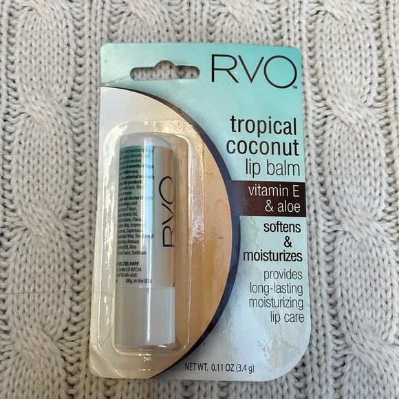 rvo Other - New rare in package RVO tropical coconut lip balm vitamin E & aloe long lasting